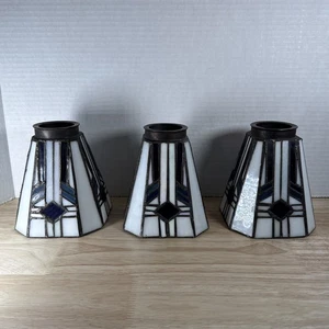 Tiffany Style Slag Stained Glass Chandelier Pendant Light Shades Mission 3 - Picture 1 of 12