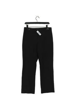 M&Co Women's Suit Trousers UK 12 Black Polyester - Image 1 of 4