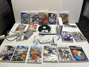 Sistema de videojuegos Nintendo Wii blanco - 3 mandos RVL-001 con 15 juegos probados - Imagen 1 de 13