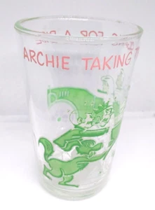1971 ARCHIE Taking the Gang For A Ride Welchs Jelly Jar Glass VERONICA on Bottom - Picture 1 of 17