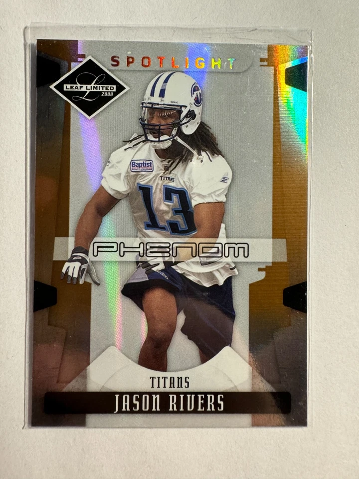 K168,326 - 2008 Leaf Limited Bronze Spotlight #242 Jason Rivers #/125 - Image 1 of 1