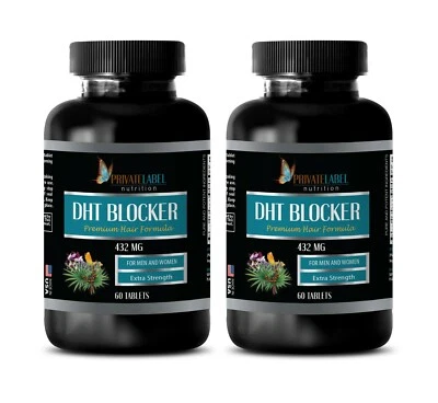 cabello crecimiento salvaje - DHT BLOCKER HAIR FORMULA - he shou wu pelo gris - 2 Botellas Foto 1 de 4