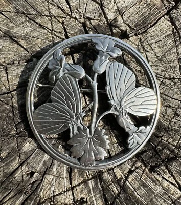 Rare Georg Jensen Art Deco Sterling Silver Butterfly Brooch # 283 As Seen On TV - Image 1 of 4