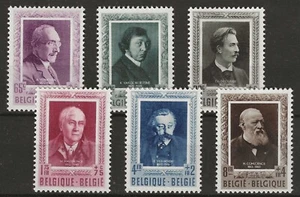 1952 - Belgio - Scrittori belgi, serie completa 6 valori MNH** - Foto 1 di 1