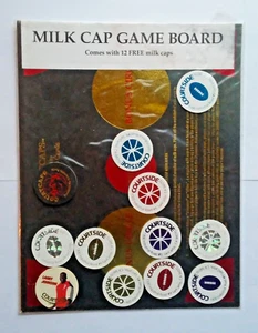 Milk Cap 1993 tablero de juego y 12 tapas (tarjetas de corte) - Imagen 1 de 2