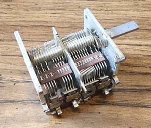 Vintage Air Variable Capacitor 4 Section Radio Antenna Tuner Ham Radio 153082A - Picture 1 of 8
