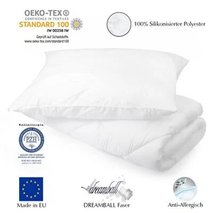 4 Jahreszeiten Bettdecke Set Steppbett 135x200 155x200 + Kopfkissen 80x80 50x70 - Bild 1 von 39
