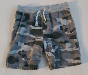 Crewcuts kids boys' size M gray/black camo drawstring pull-on sweat shorts - Picture 1 of 2