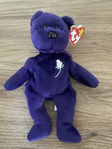 1997 Ty Beanie Baby Collection Princess Diana Royal Purple Tags PE Pellets RARE! - Picture 1 of 6