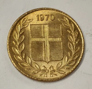 Iceland - Island, 1970 50 Aurar Coin - Picture 1 of 3