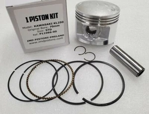 Kit de pistón IMD Kawasaki KL250 KLR250 KZ250 KLX250 - tamaño STD 70,00 mm - Imagen 1 de 1