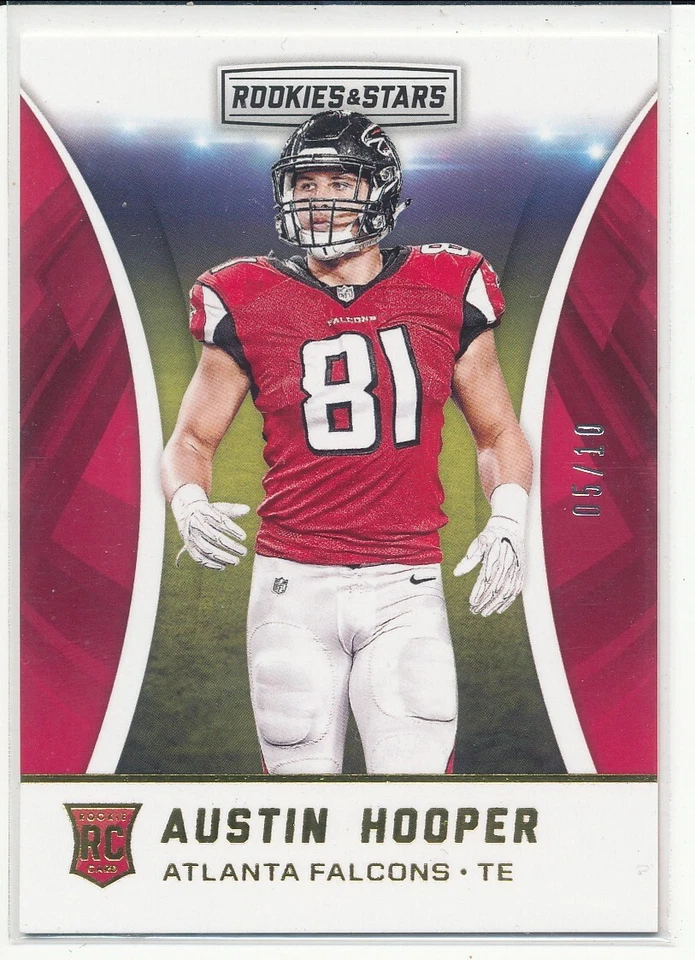 2016 Rookies & Stars Austin Hooper RC #208 05/10 - Image 1 of 1