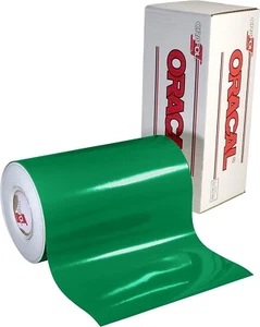 Oracal 651 Permanent Self Adhesive Craft Vinyl 24" x 50 FEET Roll(s) GLOSS GREEN - Picture 1 of 4