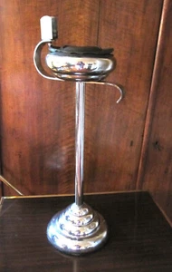 Art Deco Aschenbecher getreppt Bakelit Chrom Standascher Demeyere __1930er 40er - Bild 1 von 18