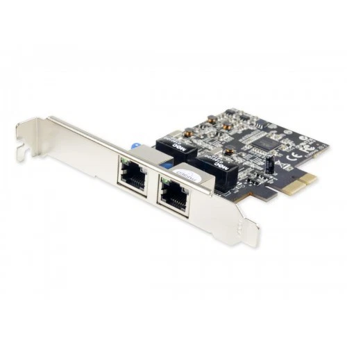 Syba SY-PEX24028 2 Port Gigabit Ethernet PCI-e x1 Network Card - Image 1 of 1