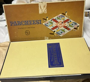 Vintage Parcheesi 1959 Backgammon Board Game. By Selchow & Righter. - Picture 1 of 9
