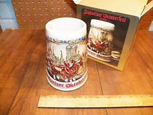 1993 BUDWEISER "OKTOBERFEST" Stein w Original Box - 3rd In A Series - Picture 1 of 6