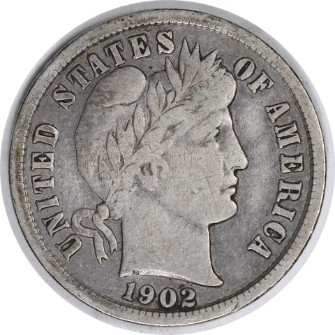 1902-S Barber Silver Dime VF Uncertified #323 Cover