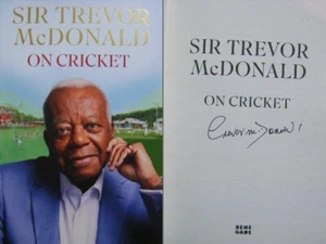 Signed Book On Cricket by Sir Trevor McDonald hardback 1st Edition 2024 - Picture 1 of 2