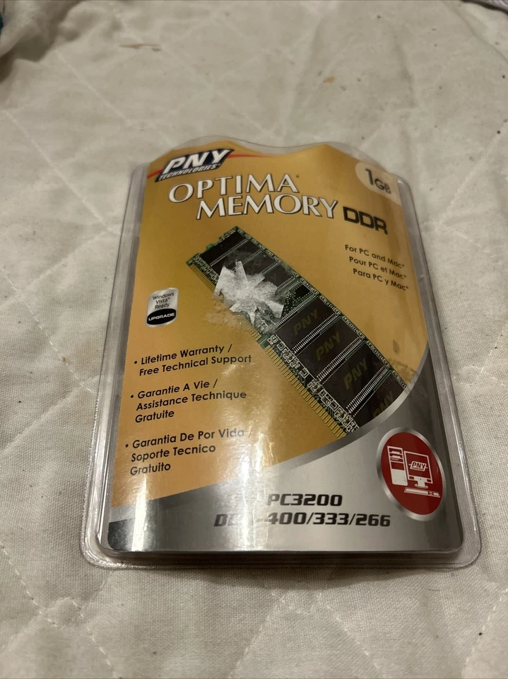 PNY 1BG OPTIMA MEMORY DDR PC3200 in original package - Image 1 of 4
