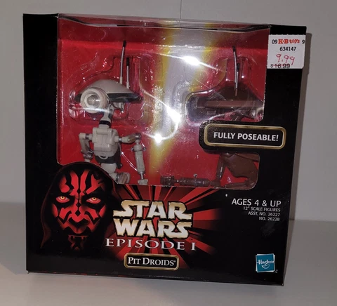 Star Wars Episode 1 Pit Droids, Fully Poseable, Hasbro 1998 Cover