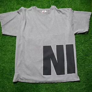 Vtg 90s NIKE Wrap Around Big Spell Out Made In USA XL - Picture 1 of 4