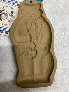 Vintage BROWN BAG COOKIE ART CAT AND THE FIDDLE 1990 8 inches tallFREE SHIPPING - Picture 1 of 3