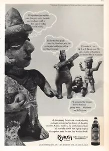 1968 Kahlua: Zip Three Fast Strikes Vintage Print Ad - Picture 1 of 1