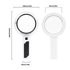 LED Handheld Magnifying Glass 3X 5X 10X 3 Lighting Colors Hand Reading Magnifie✈