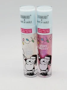 Wet N Wild Peanuts Snoopy Limited Edition Very Merry Lip Gloss (Set Of 2) New - Picture 1 of 6