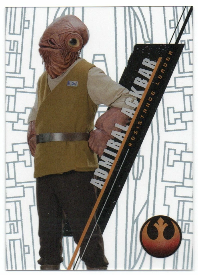 2016 Star Wars High Tek Form 2 Pattern 3 #SW108 Admiral Ackbar - Image 1 of 1