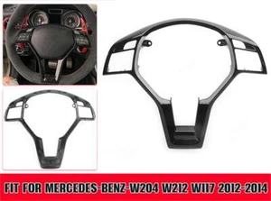 For 2012-2014 Mercedes Benz W176 W204 W212 Steering Wheel Trim Cover AMG Black A - Picture 1 of 8
