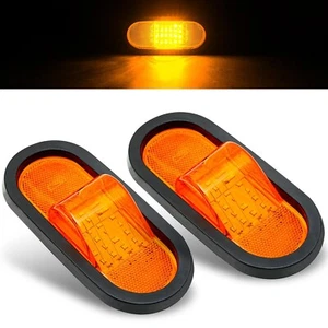 Luces de señal de giro LED ovaladas de 6,5 pulgadas 2 piezas 6 pulgadas - Imagen 1 de 6