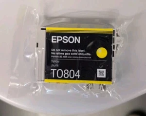 Cartuccia Epson T0804 inchiostro giallo colibrì originale Yellow - Foto 1 di 1