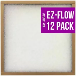 AAF 10055.011418 Fiberglass Air Filter Ez Flow II 14" X 18" X 1" 4-MERV (12-PK) - Picture 1 of 2