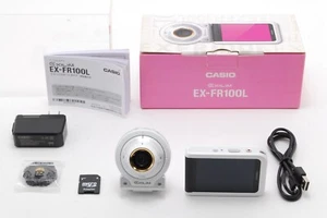 [MINT in Box] CASIO EXILIM EX-FR100L Digital Camera White 10.2 MP From JAPAN - Picture 1 of 9