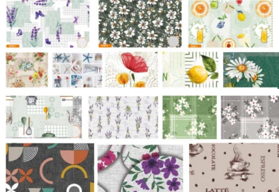 Tischdecke Meterware Wachstuch abwaschbar schöne Muster - Bild 1 von 2