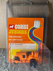 Vintage Corgi Juniors 67 Road Roller w Protective Case - Picture 1 of 2