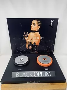 YvesSaintLaurent Black Opium Ex Shop Perfume Display Sign Perfumery Stand YSL - Picture 1 of 8