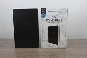 Lot of 2 Holy Bibles : New International Version, Black, Leathersoft: Soft Touch - Picture 1 of 6