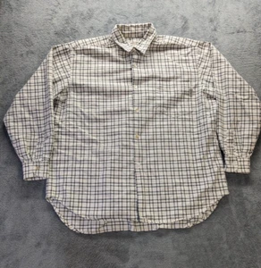 Vtg Guess Jeans Button Up Shirt -Large- Mens Ivory 100% Cotton USA MADE - Picture 1 of 8