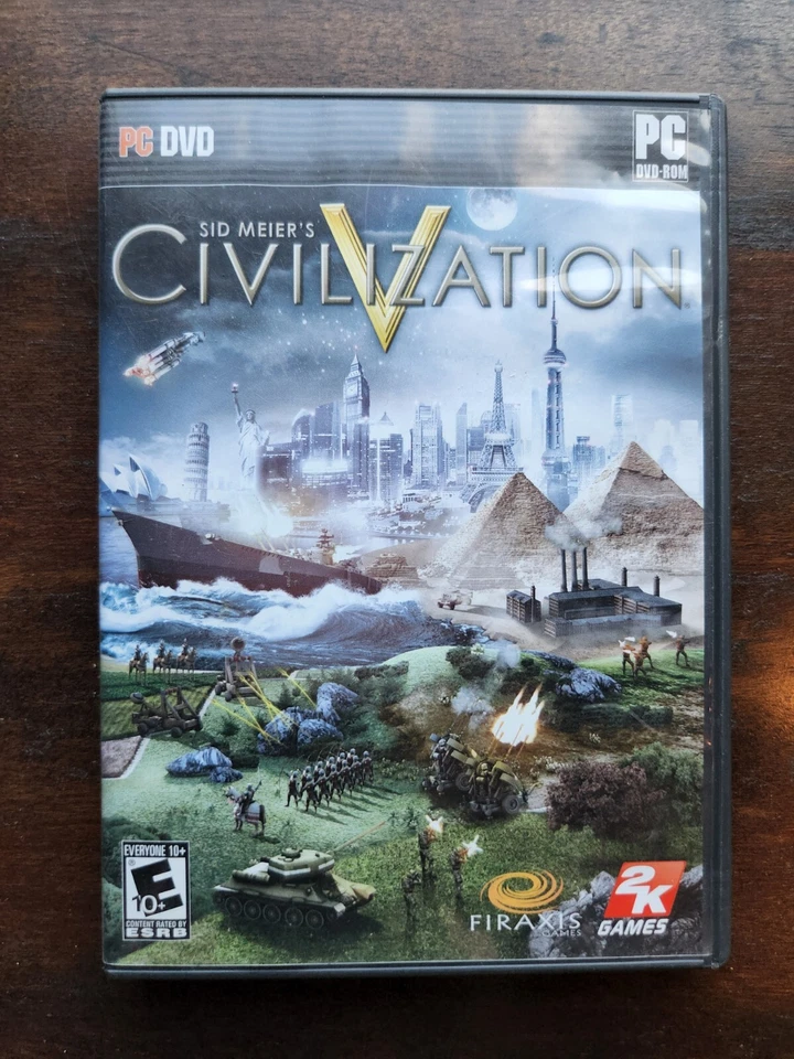 Sid Meier's Civilization V PC Windows Complete Box Chart Poster CIV 5 mier - Image 1 of 4