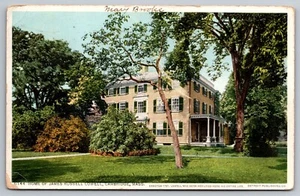 James Russell Lowell House. 1911 Cambridge, Massachusetts Vintage Postcard - Picture 1 of 2