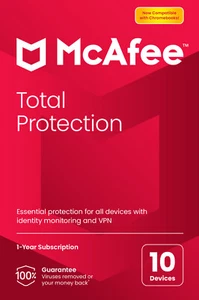 McAfee Total Protection 2025 for 1, 3, 5, & 10 Device 1 Yr PC/Mac/Phone Retail - Picture 1 of 18