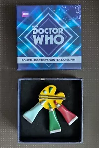 4th Doctor Who Painter Lapel Pin Badge Fourth Cosplay Replica Prop 1:1 Abbyshot - Picture 1 of 13