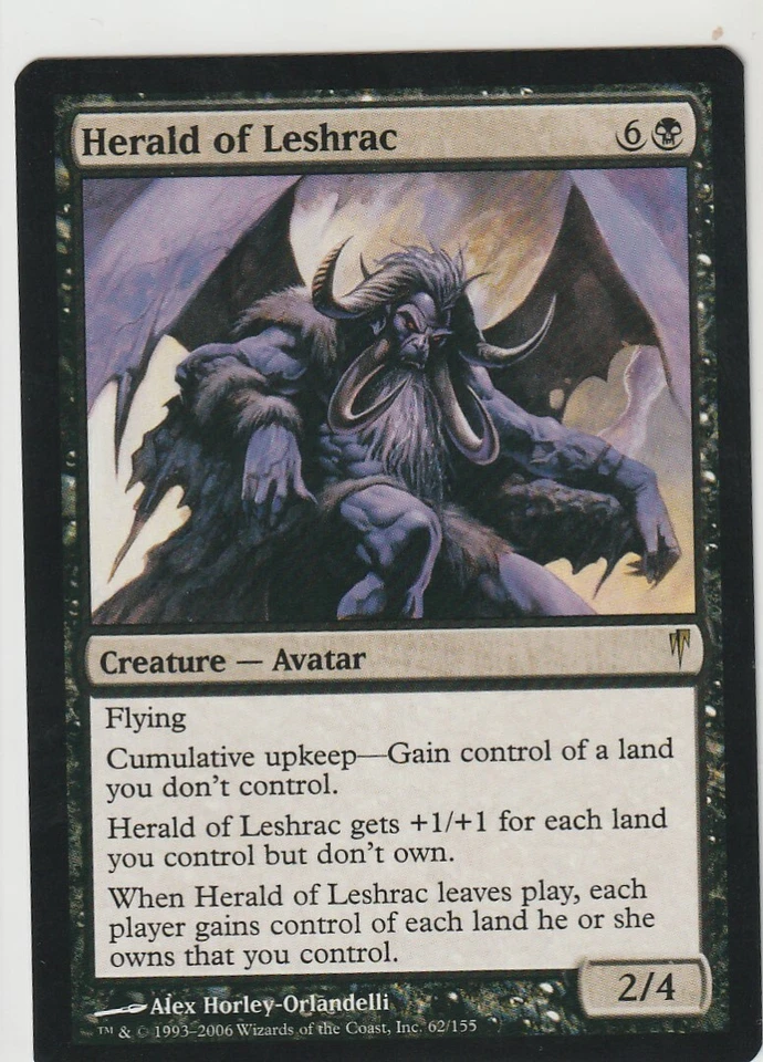 1x HERALD OF LESHRAC - Coldsnap MtG Magic The Gathering Black Rare NM - Image 1 of 1