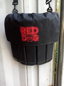 Red Dog Beer Black Folding Bleacher Cushion Stadium Seat with Shoulder Strap USA - Picture 1 of 11