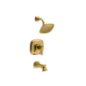 KOHLER Numista Tub and Shower Faucet in Brushed Moderne Brass Valve Included - Picture 1 of 6