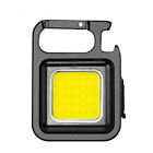 Bright Led Cob Light Flashlight Work Lamp Torch Pocket Keychain Usb Rechargeable