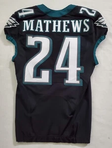 #24 Maglia alternativa Ryan Mathews of Philadelphia Eagles NFL emessa dal gioco - 75076 - Foto 1 di 6